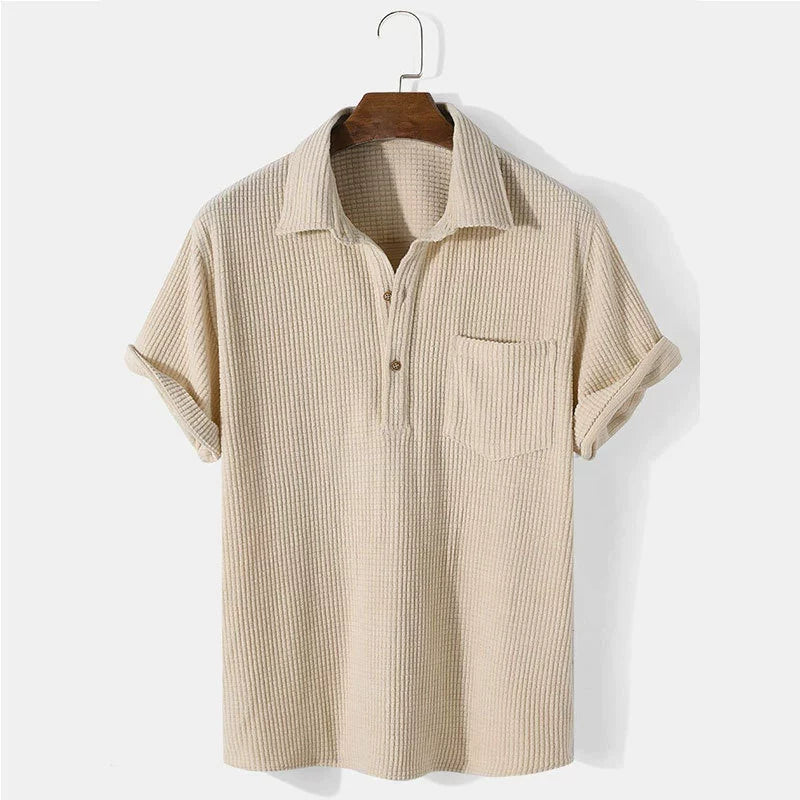 Waffle Polo Shirt