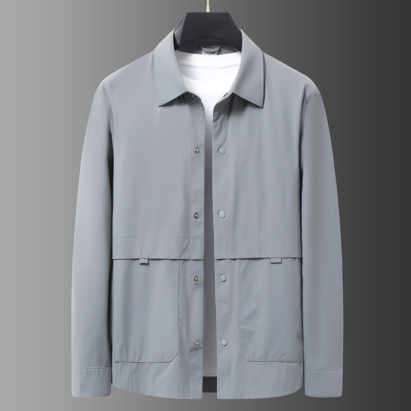 Windbreaker | Collared Snap Front