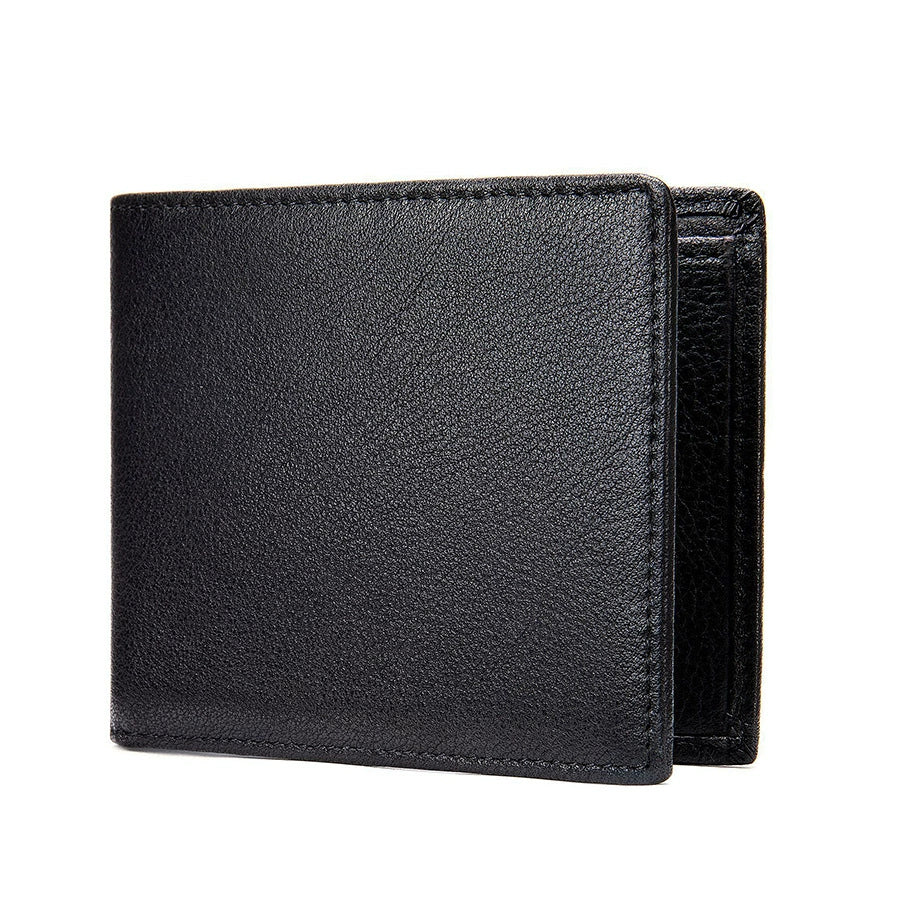 Bifold Leather Wallet RFID Blocking Card Slots