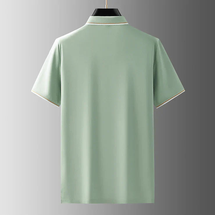 Classic Tipped Collar Polo Shirt