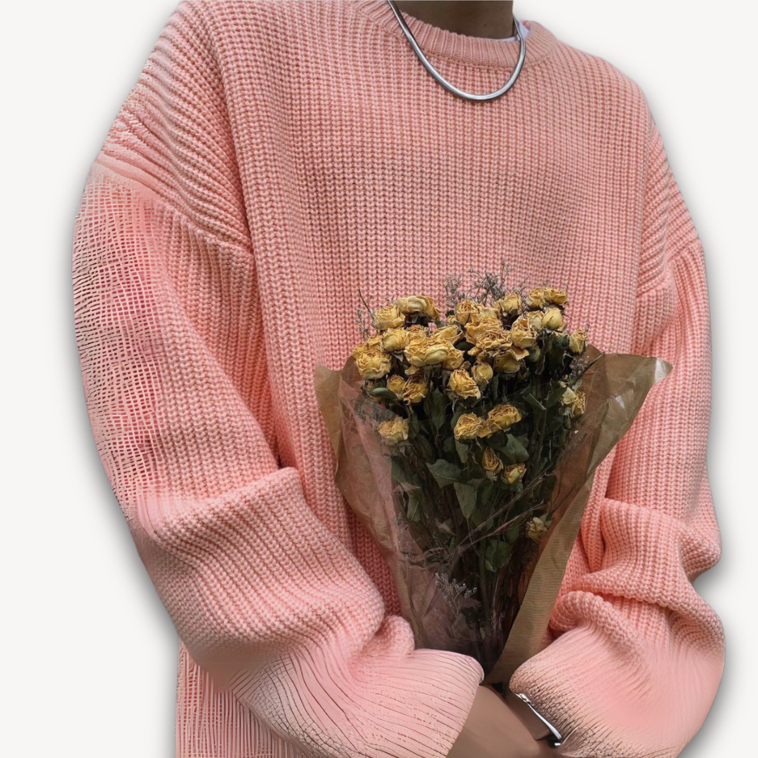 Oversized Knitted Jumper | Casual Loose Fit Pullover