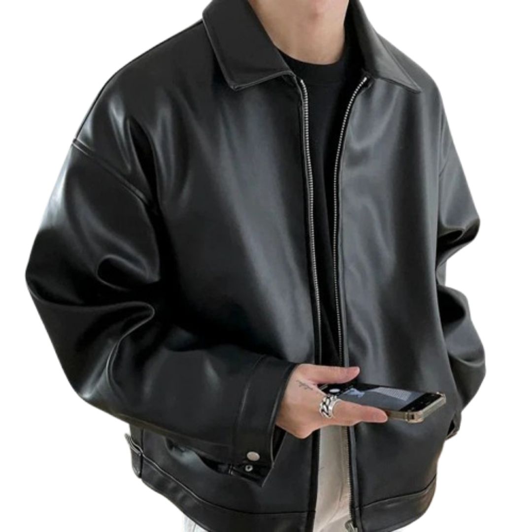 Men’s Biker Jacket | Oversized Zip Up