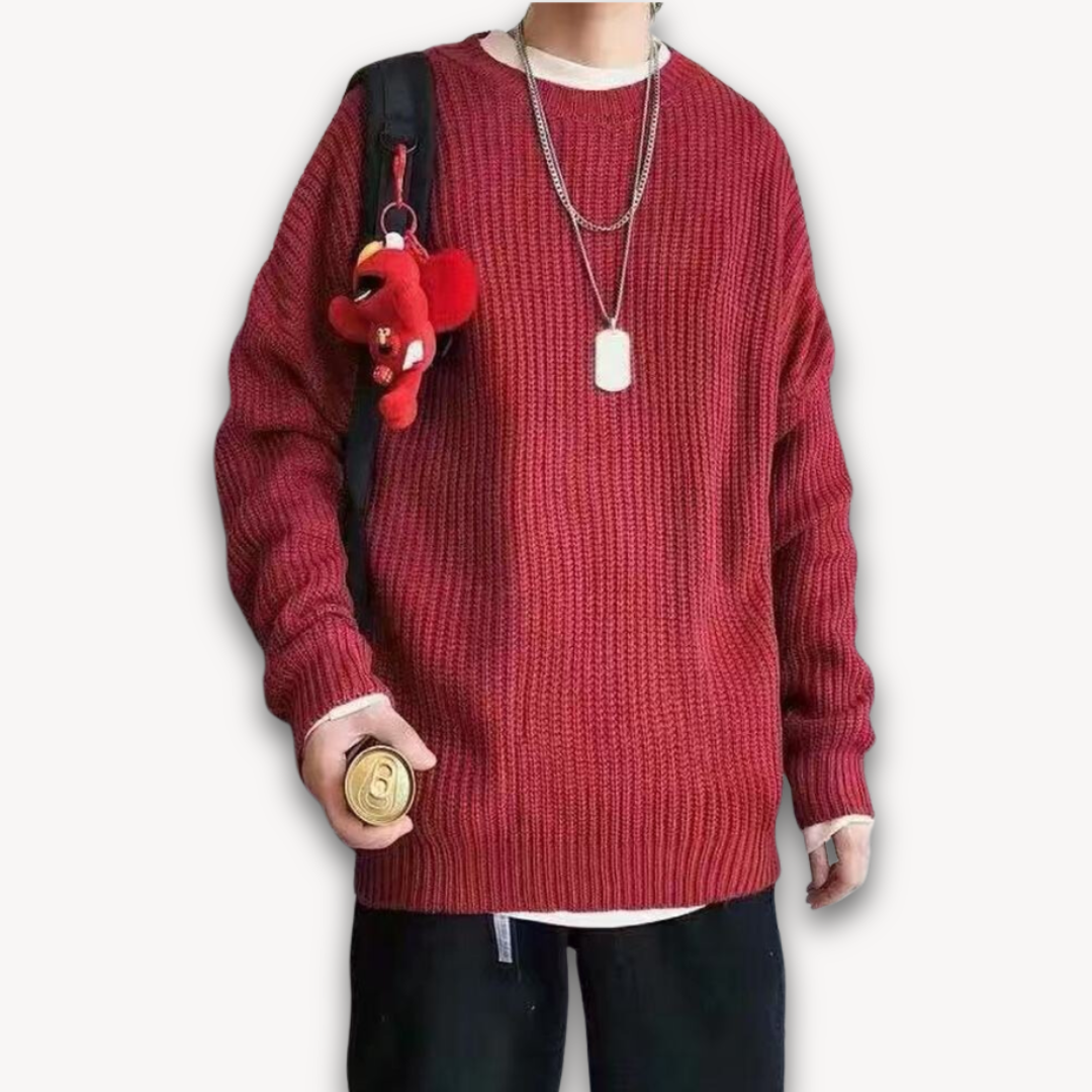Oversized Knitted Jumper | Casual Loose Fit Pullover