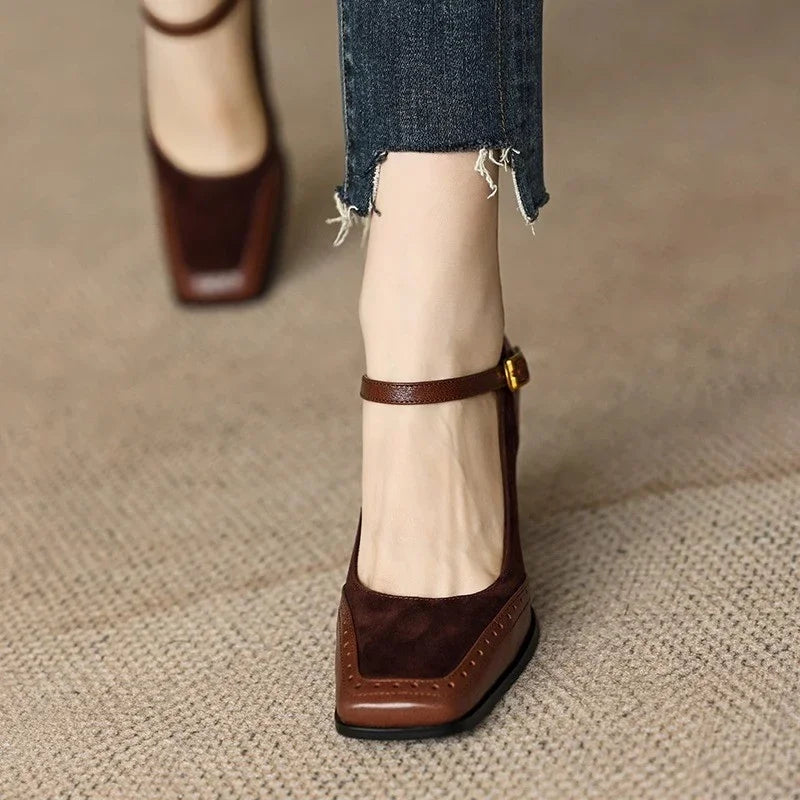 Women’s Chic Block Heel Mary Janes