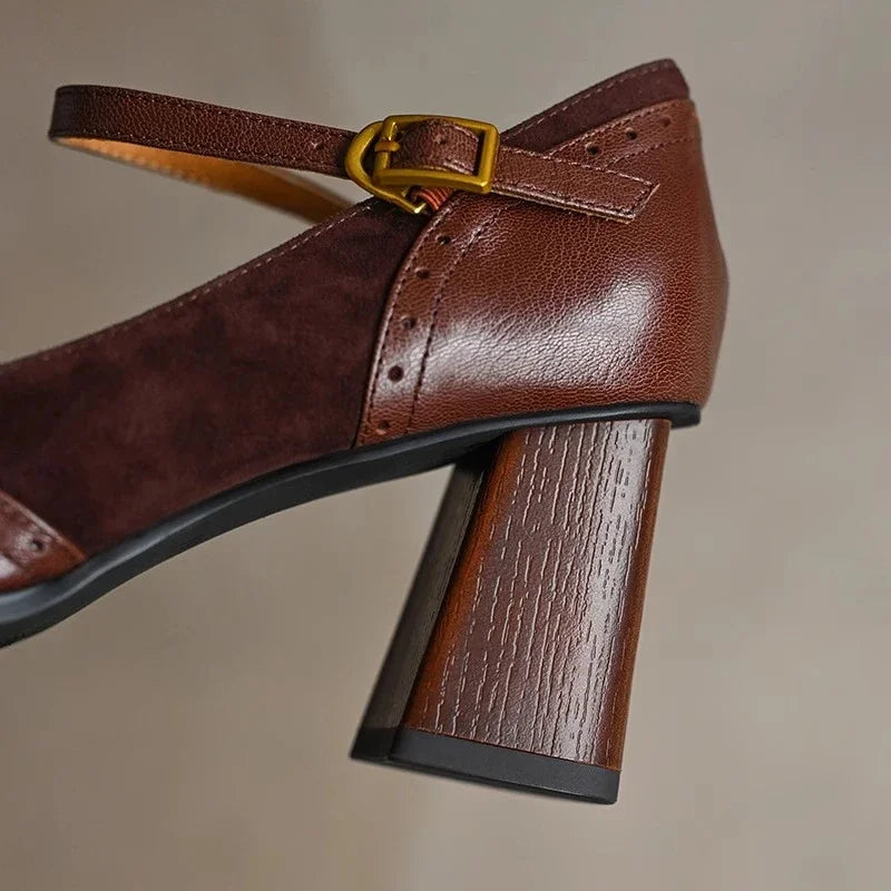 Women’s Chic Block Heel Mary Janes