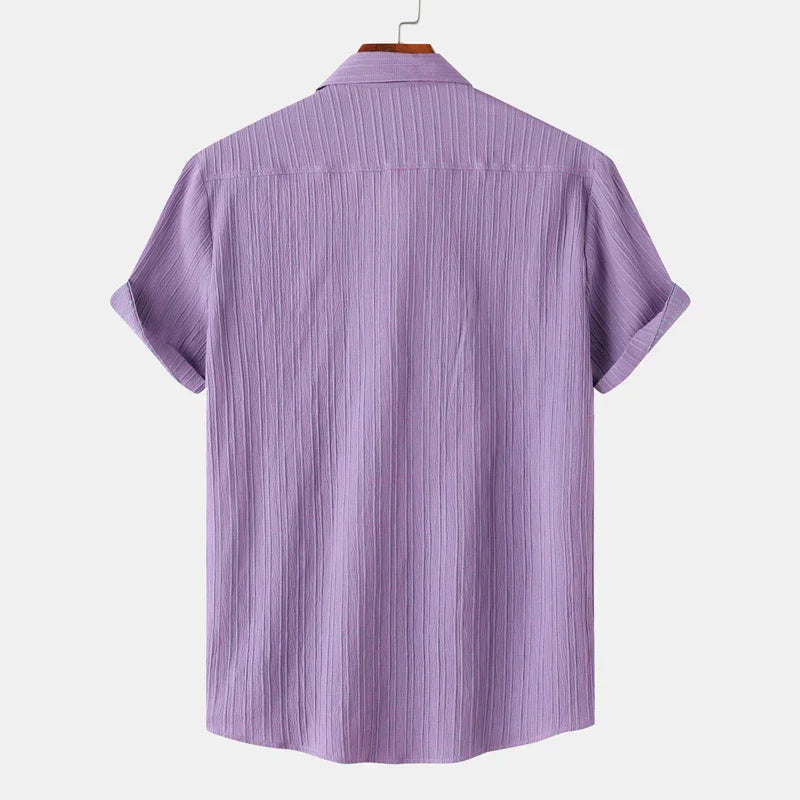 Men’s Short Sleeve Textured Shirt