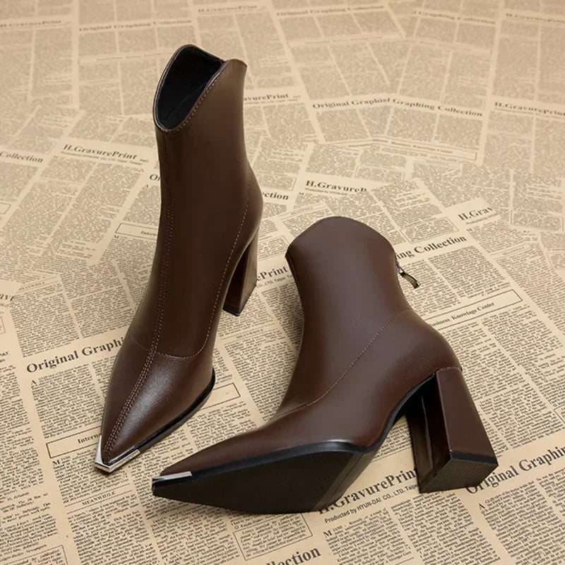 Chelsea Leather Boots | Chrome Tip