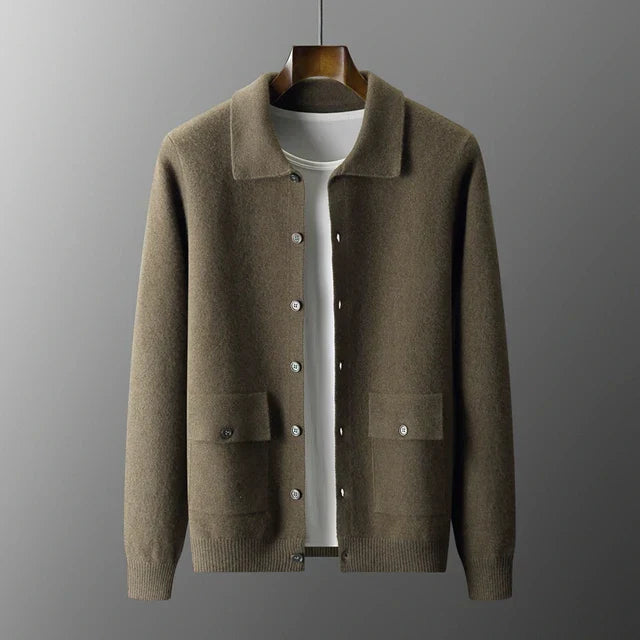 Cardigan | Button Front with Patch Pockets