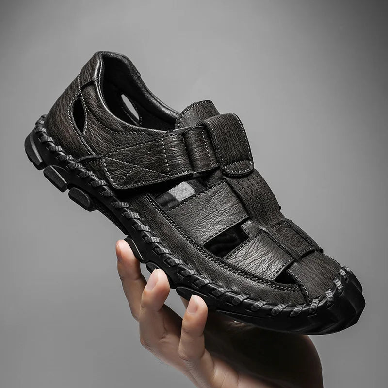 Men’s Orthopedic Leather Fisherman Sandals