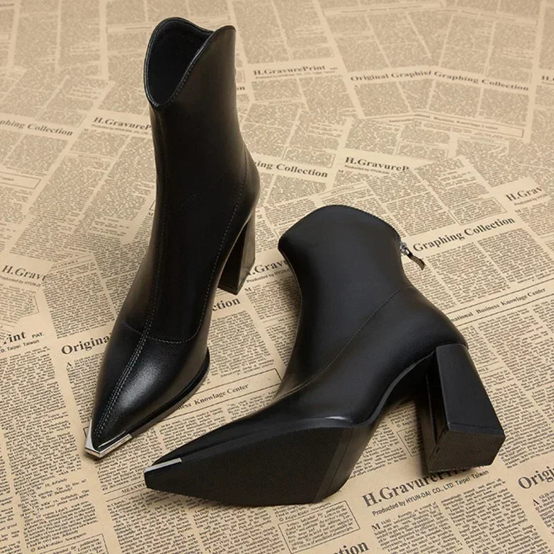 Chelsea Leather Boots | Chrome Tip
