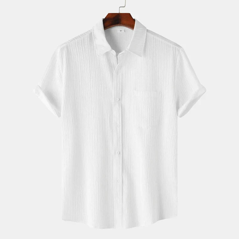 Men’s Short Sleeve Textured Shirt