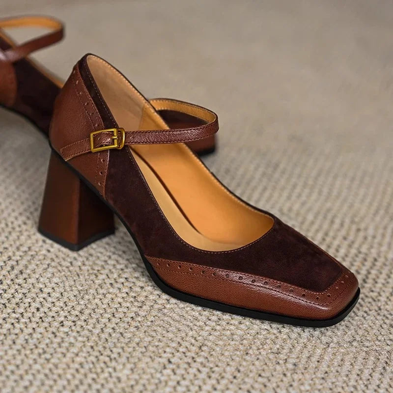 Women’s Chic Block Heel Mary Janes