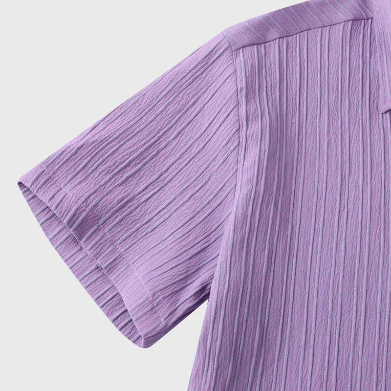 Men’s Short Sleeve Textured Shirt