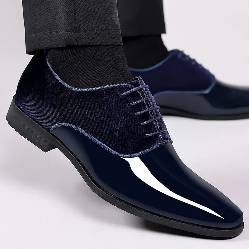 Oxford Dress Shoes | Contrast Finish with Lace Up Design