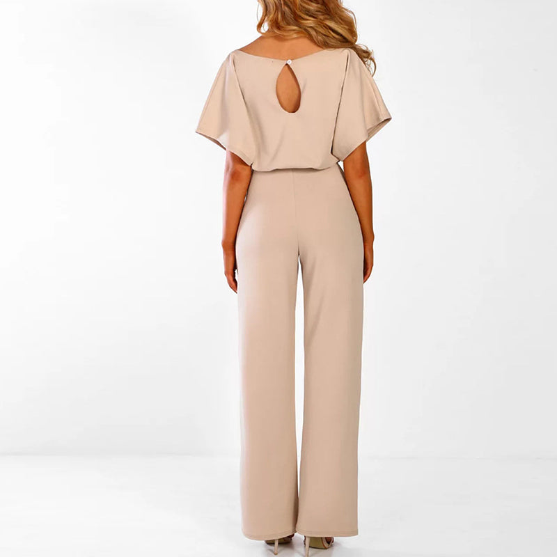 Women's Belted Elegant Jumpsuit