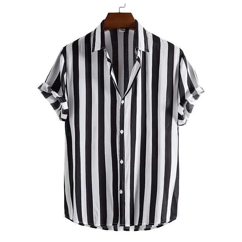 Men’s Classic Striped Short Sleeve Shirt