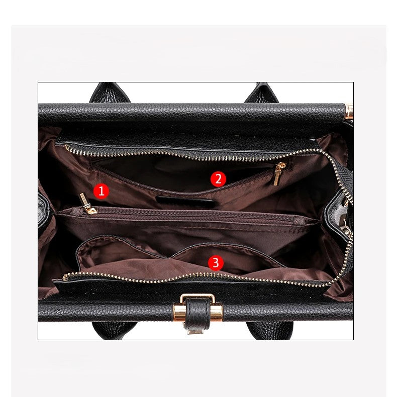 Crocelle Handle Satchel Bag