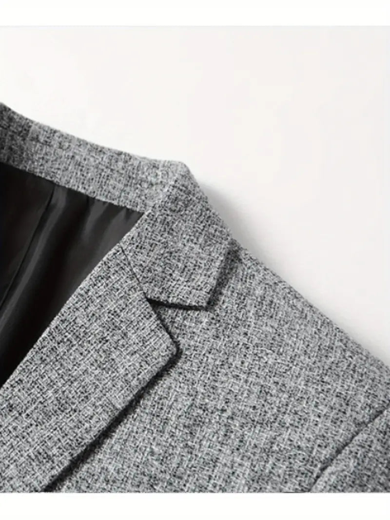 Slim Fit Notched Lapel Blazer