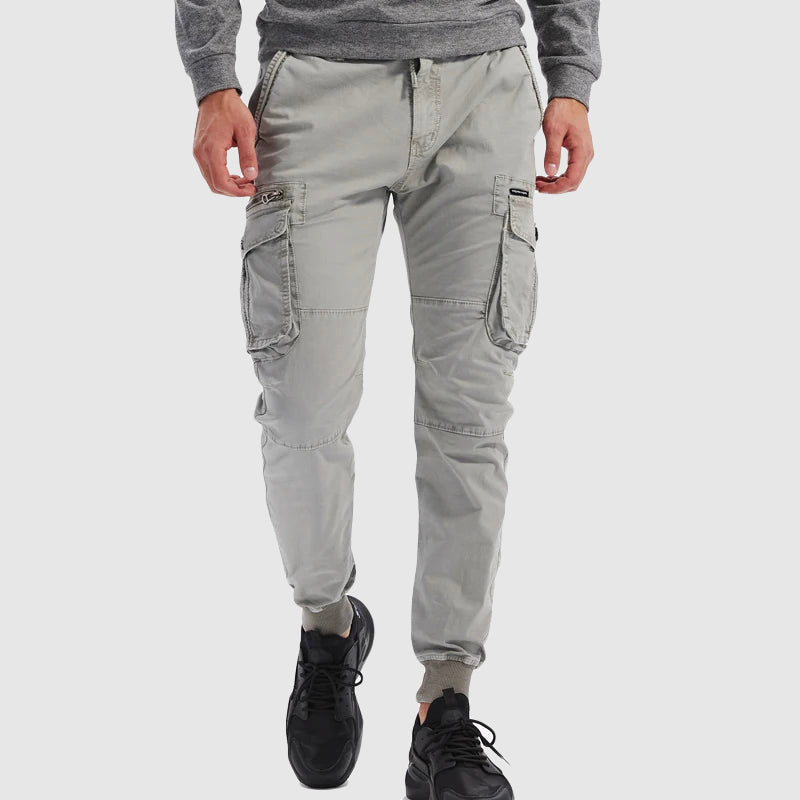 Men's Drawstring Cuffed Cargo Joggers