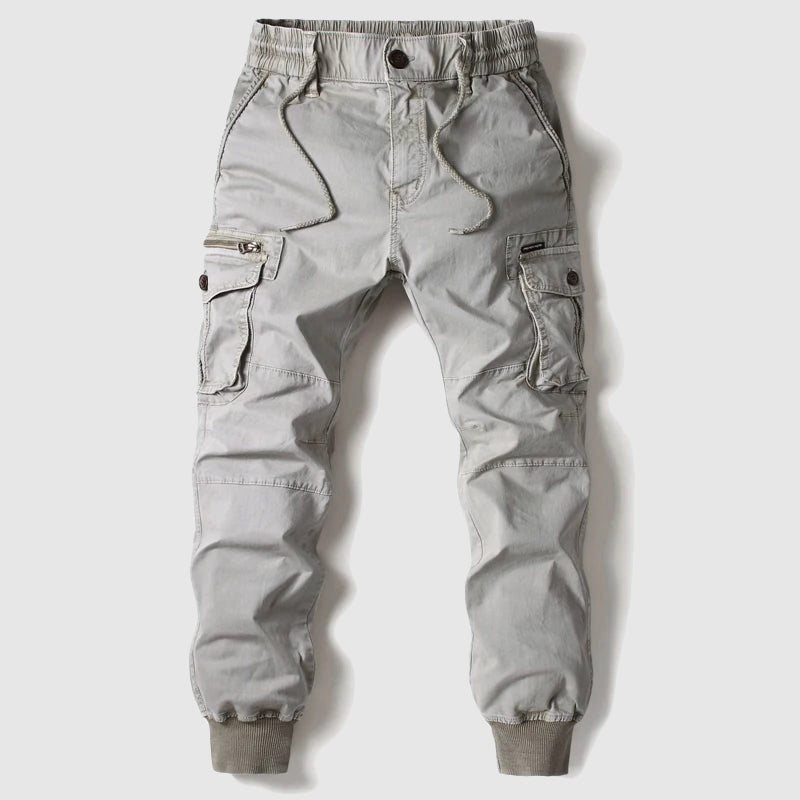 Men's Drawstring Cuffed Cargo Joggers