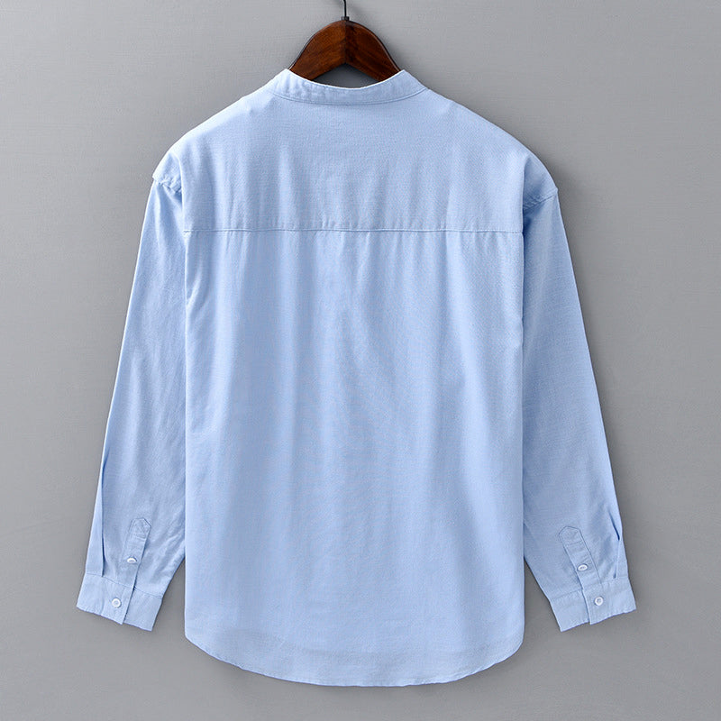 Linen Trucker Shirt for Men