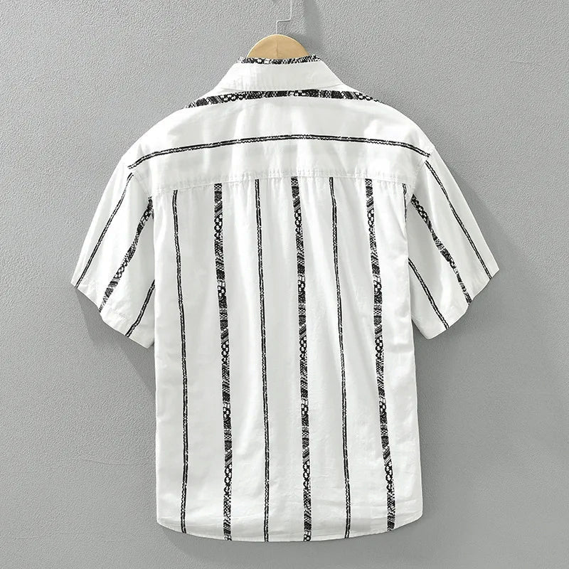 Classic Men’s Short Sleeve Button-Up Shirt