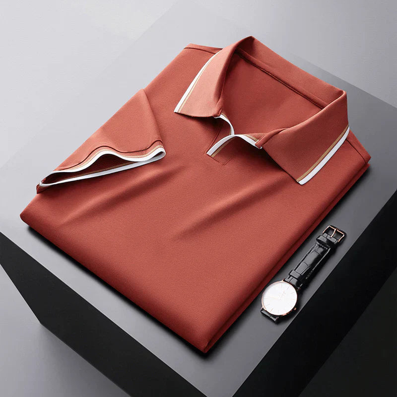 Classic Tipped Collar Polo Shirt
