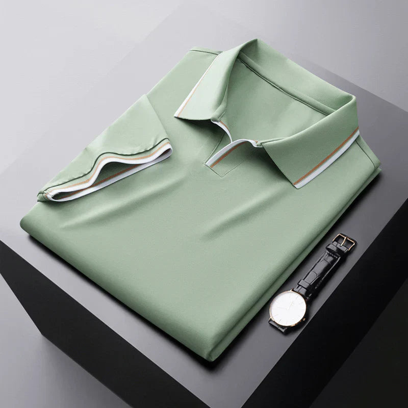 Classic Tipped Collar Polo Shirt