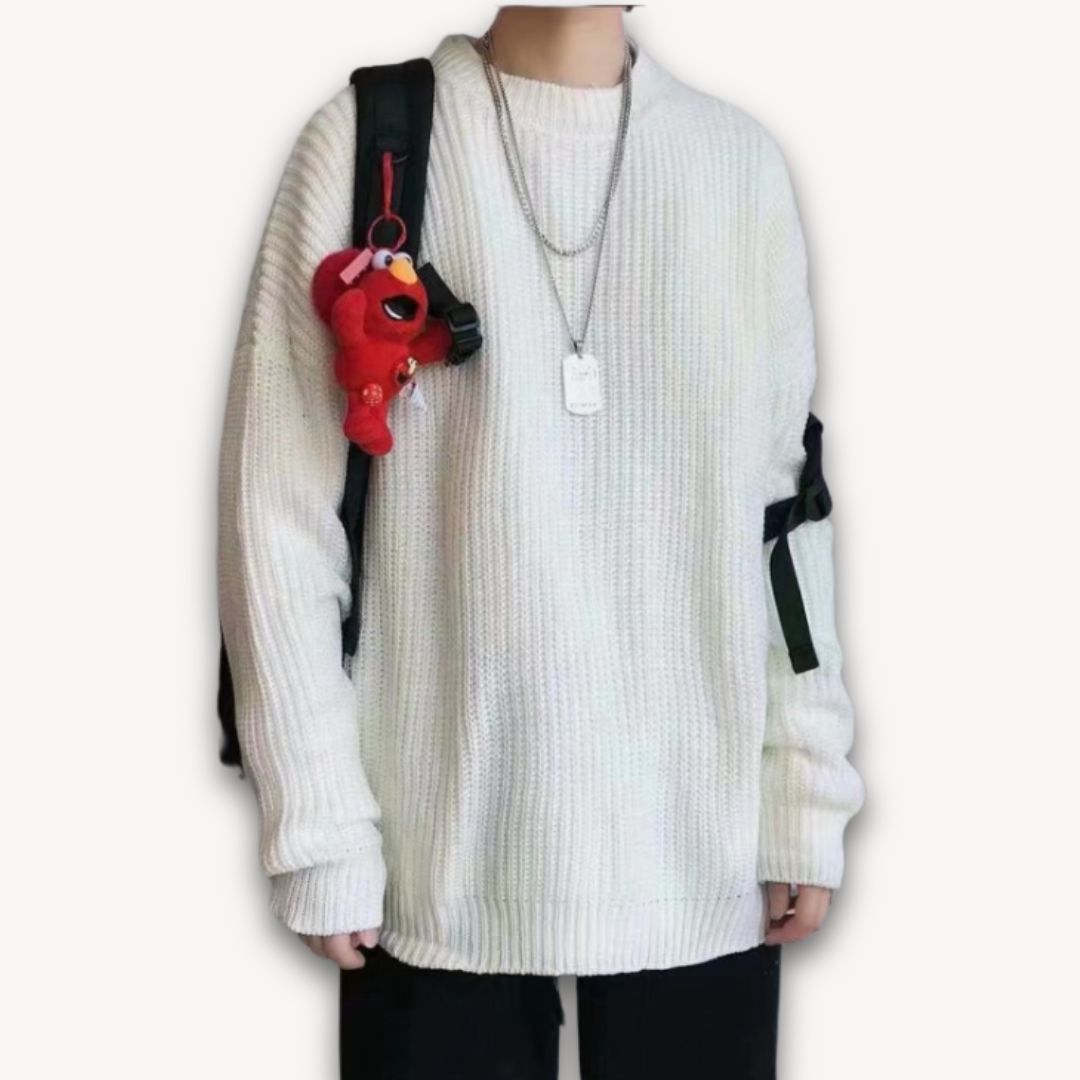Oversized Knitted Jumper | Casual Loose Fit Pullover