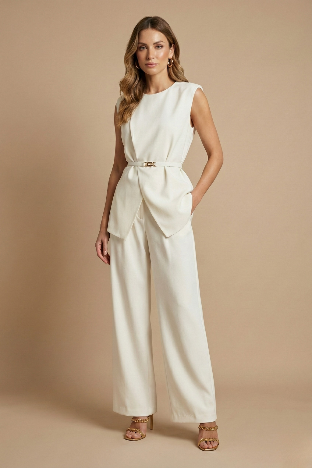 Women’s Chic Sleeveless & Trouser Co-Ord