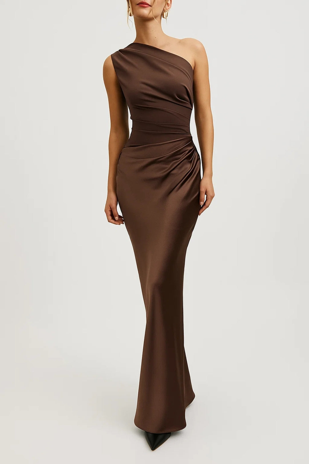 Women’s Elegant One-Shoulder Maxi Dress