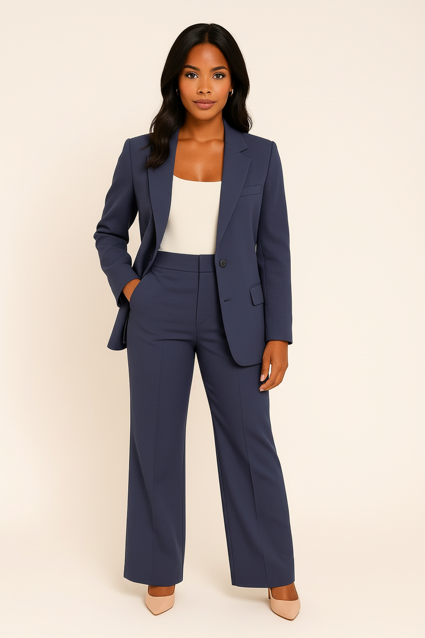 Women’s Blazer and Trousers Suit Set