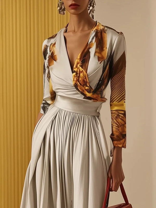 Stylish V-Neck Wide-Leg Jumpsuit