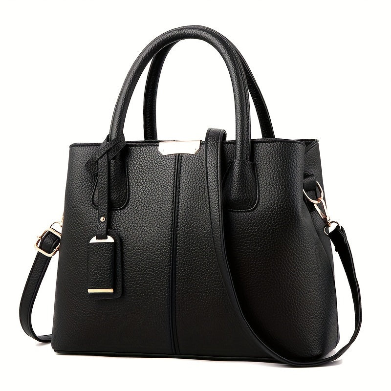 Work Handbag | Structured Shoulder Bag with Strap Detail