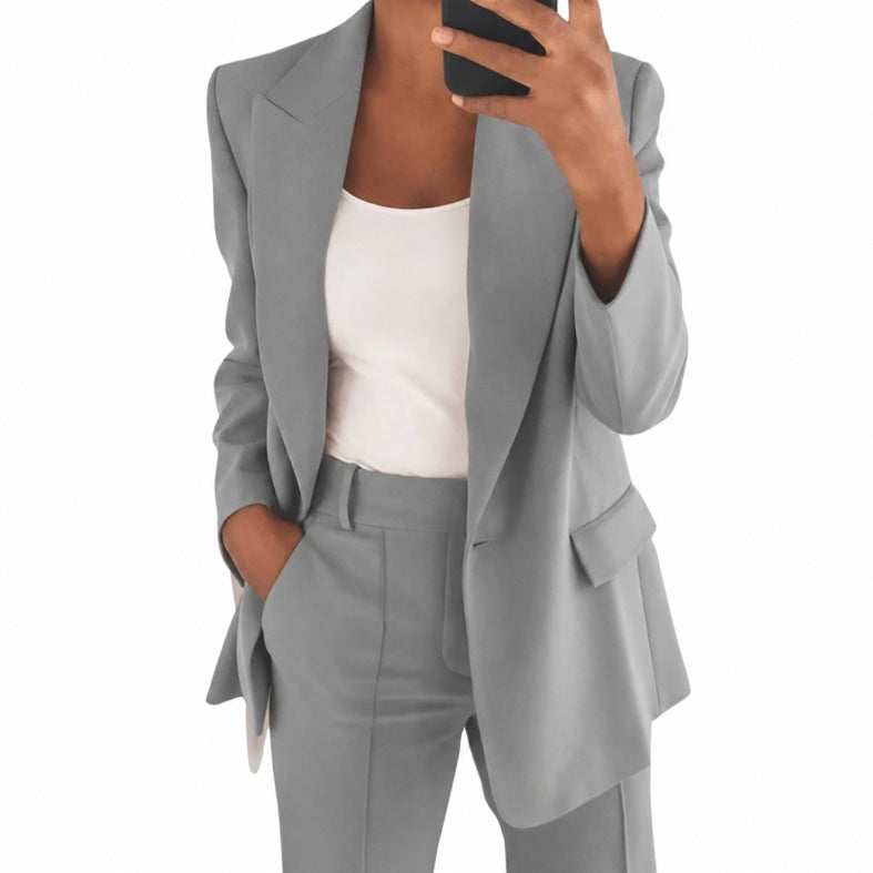 Women's Co Ord Blazer and Trouser Suit Set