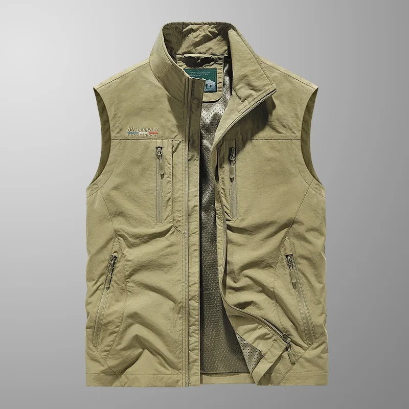 Men’s Multi Pocket Lightweight Cargo Vest