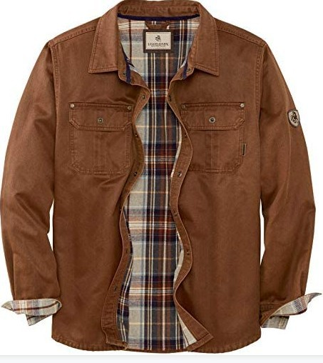 Men’s Trucker Jacket | Flannel Lined Shirt Jacket For Casual And Outdoor Wear