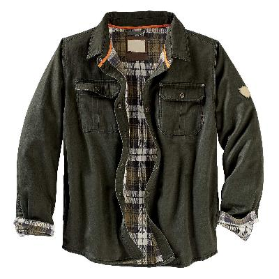 Men’s Trucker Jacket | Flannel Lined Shirt Jacket For Casual And Outdoor Wear