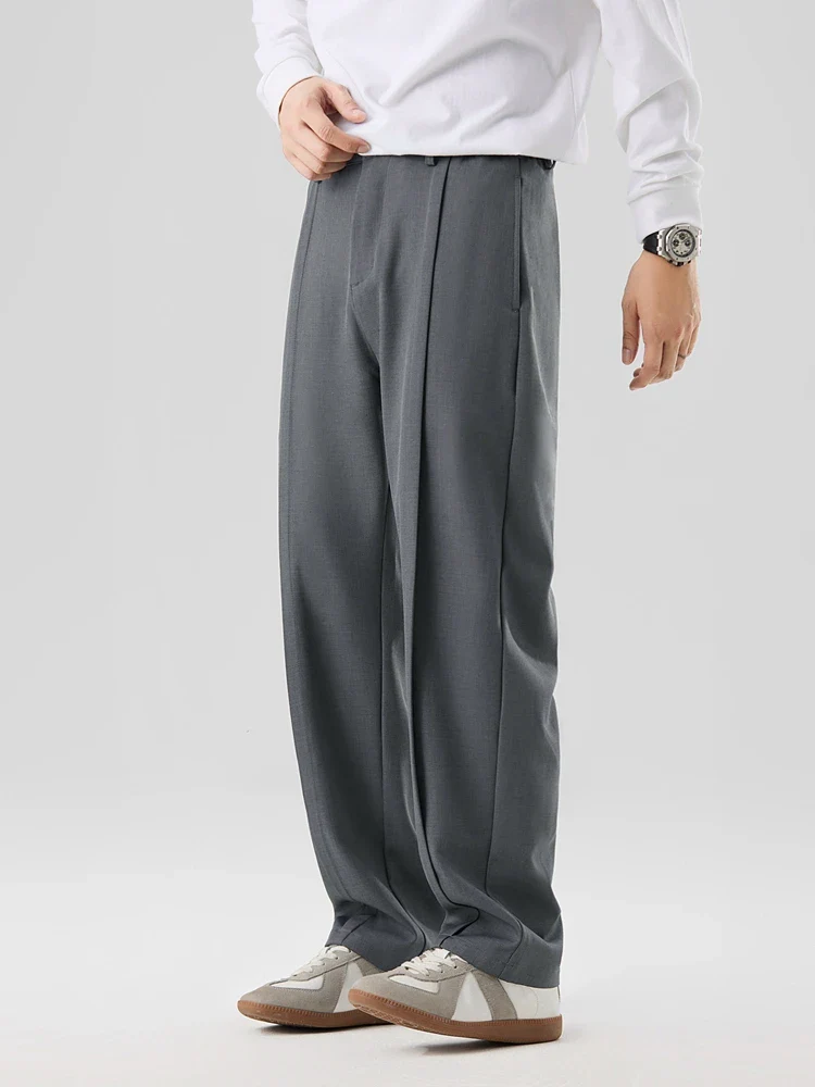 Men’s Classic Straight Wide Leg Pants