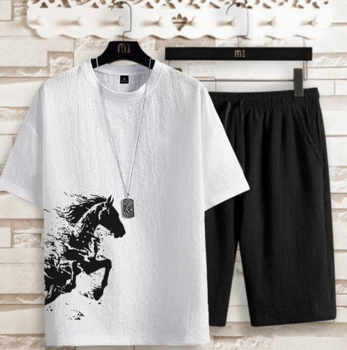 Men's T Shirt and Shorts Co-Ord Set