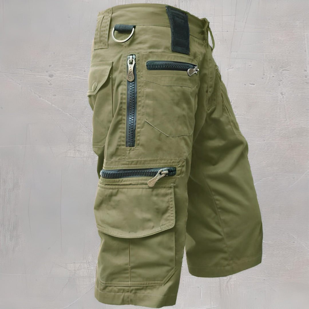 Cargo Shorts Men's Zip Pockets