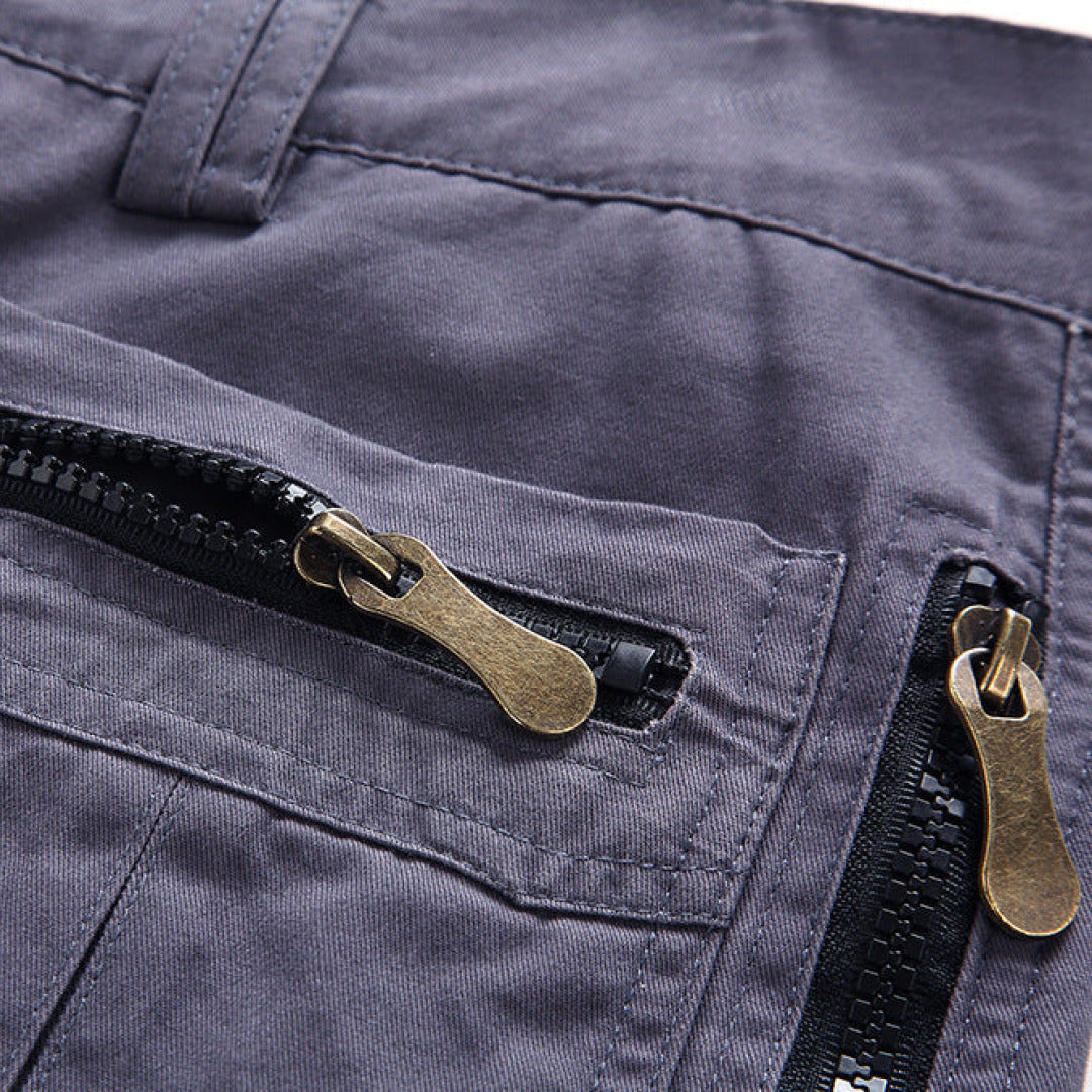 Cargo Shorts Men's Zip Pockets
