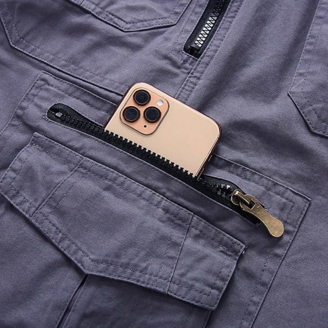 Cargo Shorts Men's Zip Pockets