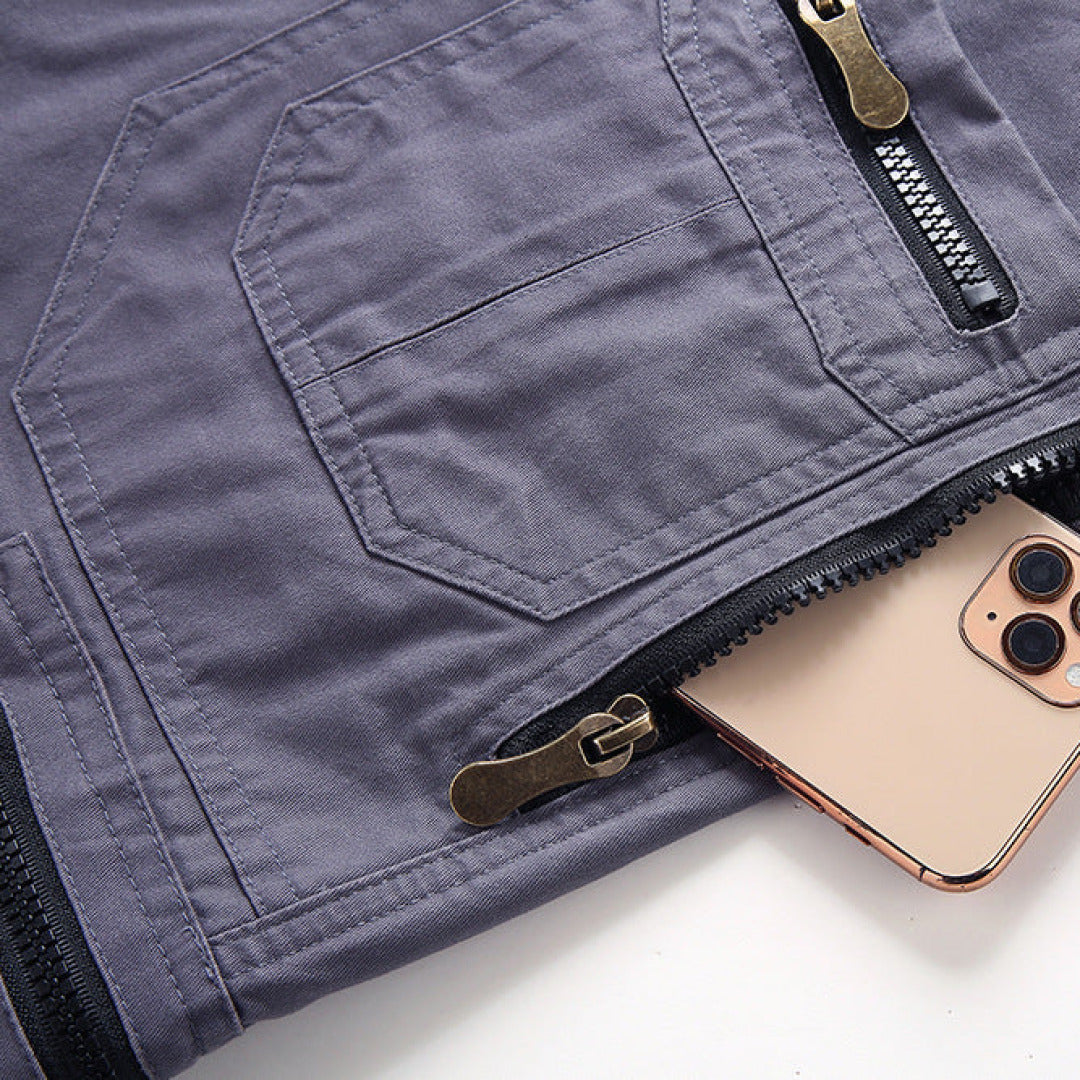 Cargo Shorts Men's Zip Pockets