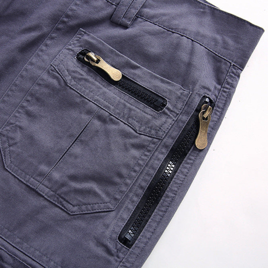 Cargo Shorts Men's Zip Pockets
