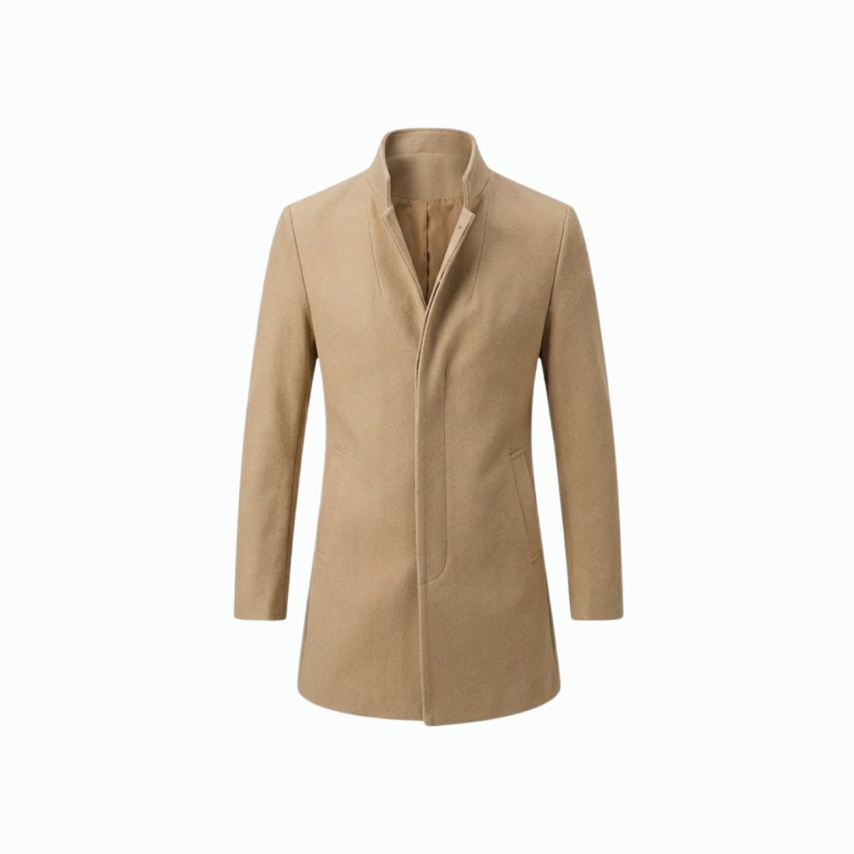 Men's Stand Collar Overcoat