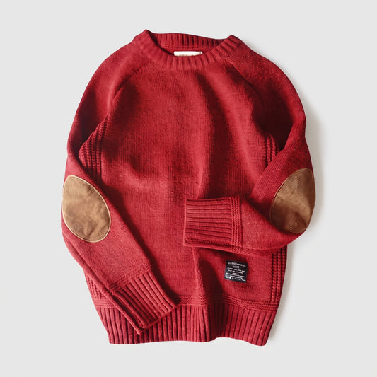 Men's Haven Sweater with Elbow Patch Detail Lifestyle