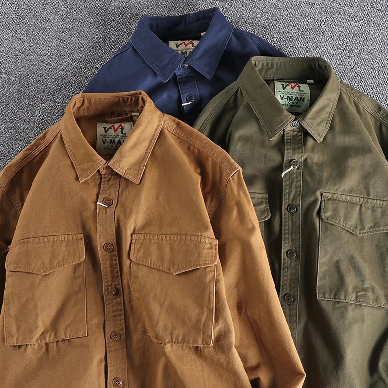 Stylish Utility Shirt Men's | Long Sleeve