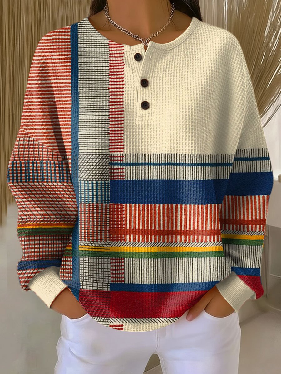Women's Refined Elegance Waffle Knit Jumper Hero