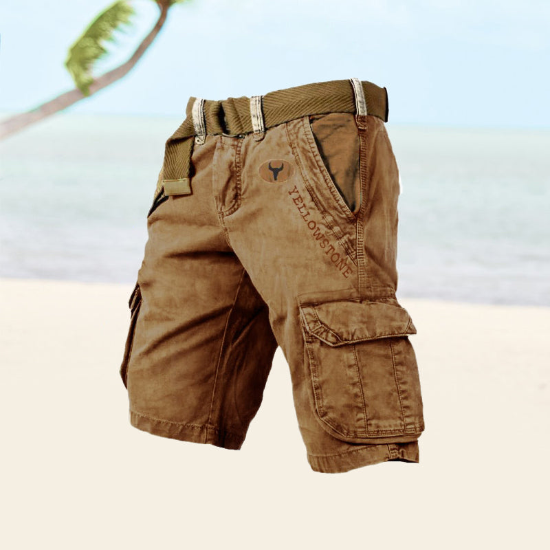 Men’s Belted Cargo Shorts